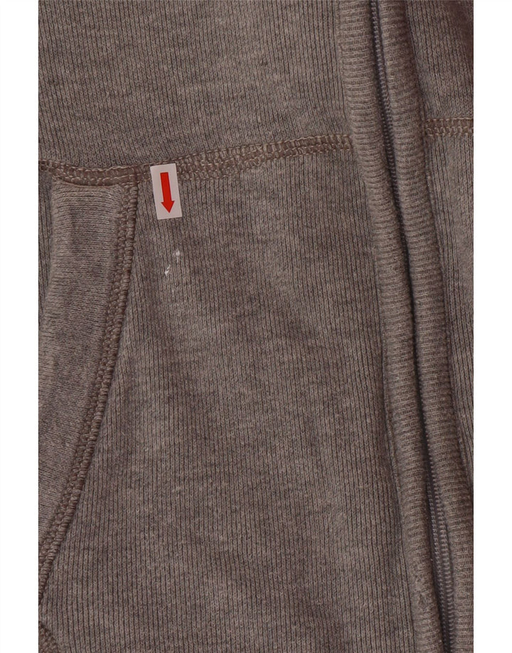 ABERCROMBIE & FITCH Giacca da tuta con grafica da donna UK 16 Large Grigio