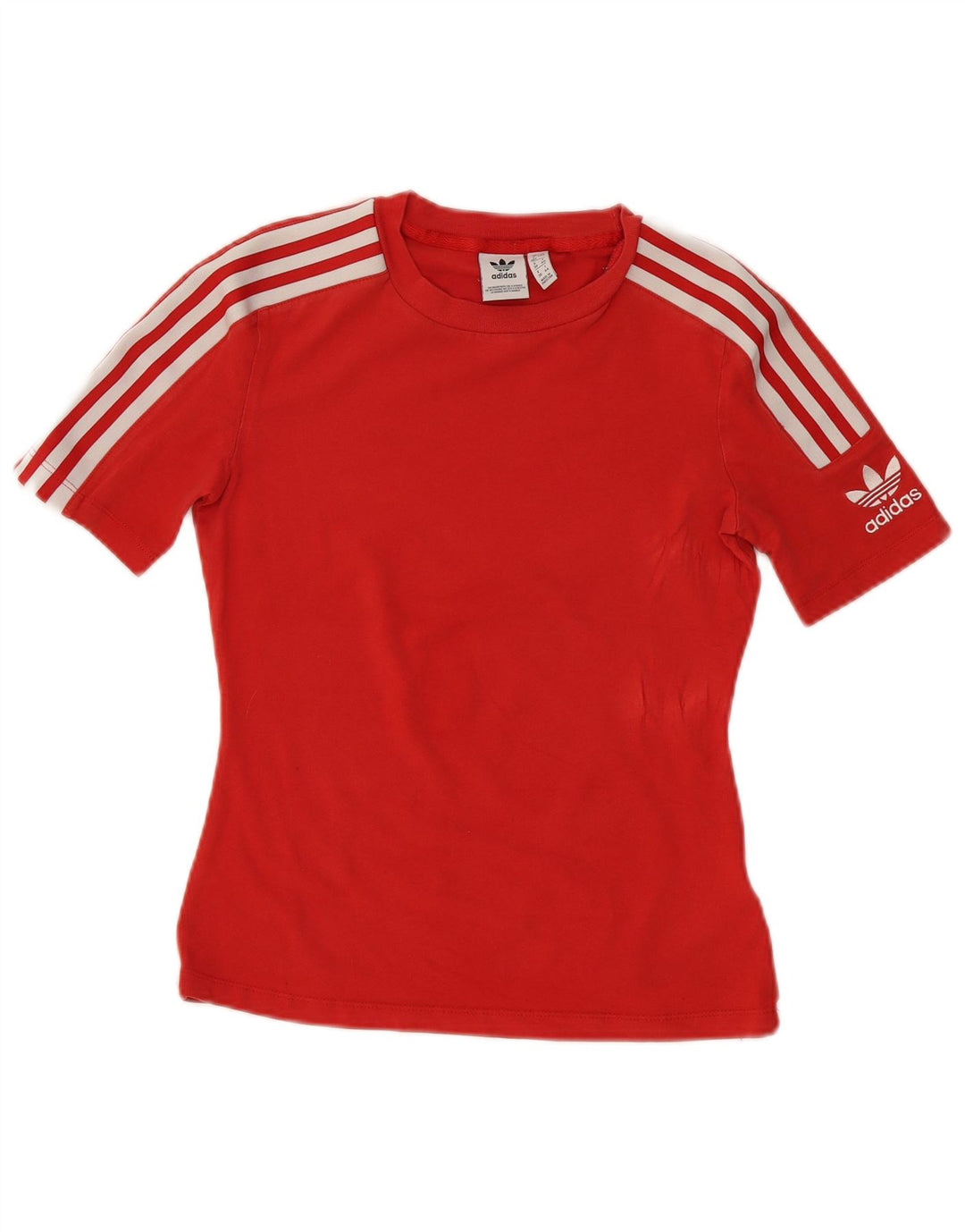 T-shirt da donna Adidas Top UK 12 rosso medio in cotone