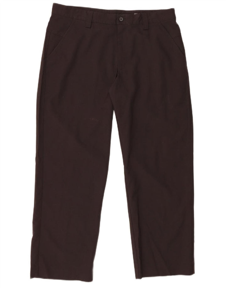 Pantaloni chino dritti da uomo IZOD W36 L30 poliestere nero
