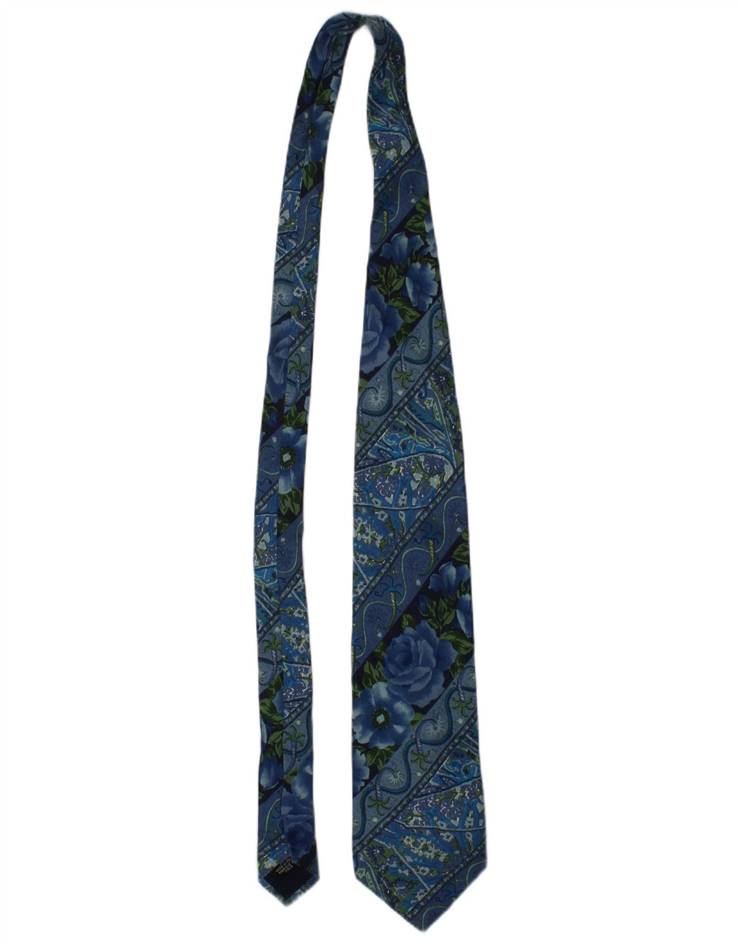 Cravatta da uomo Kenzo taglia unica in seta floreale blu