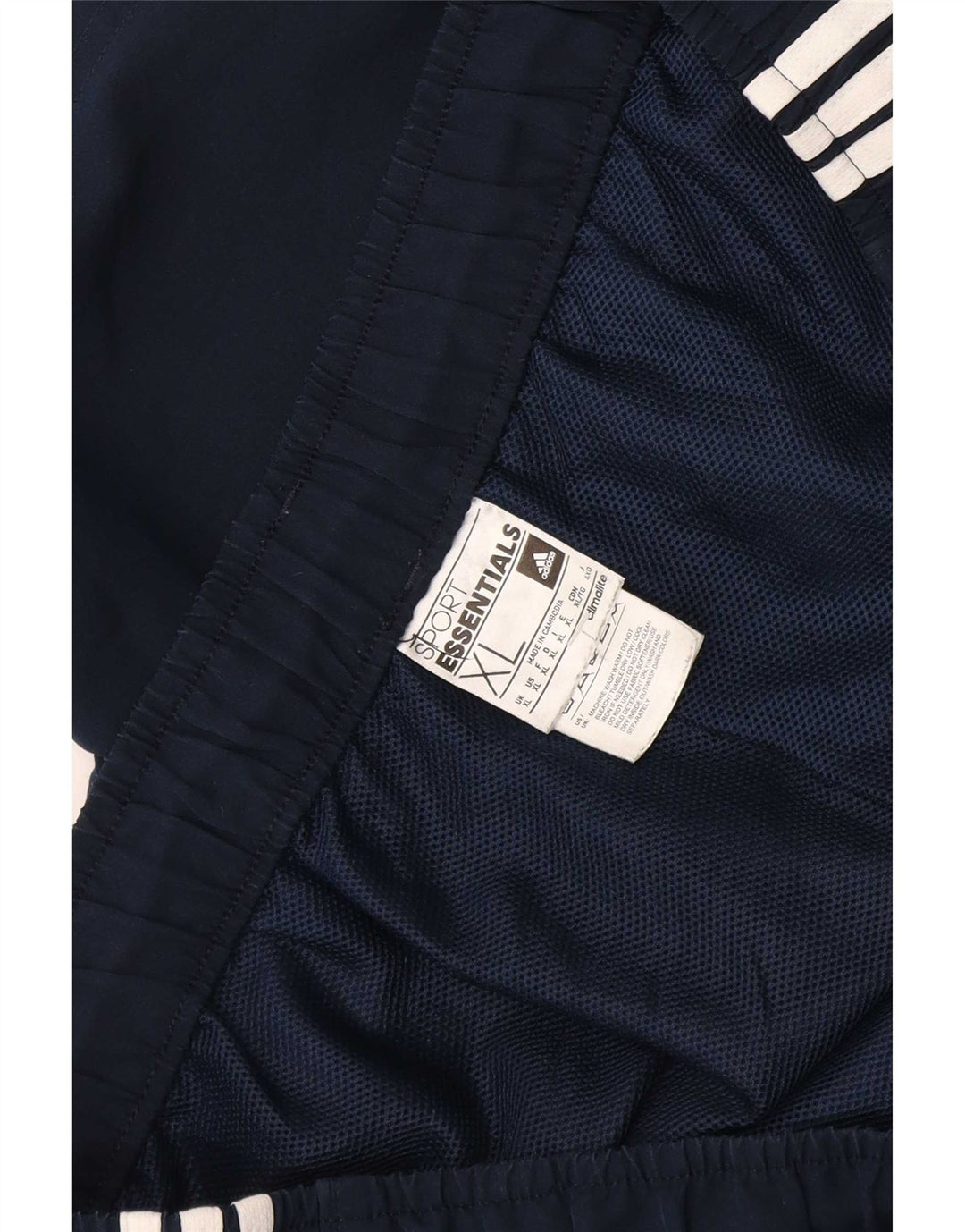 Pantaloncini sportivi Adidas Climalite da uomo XL in poliestere blu navy
