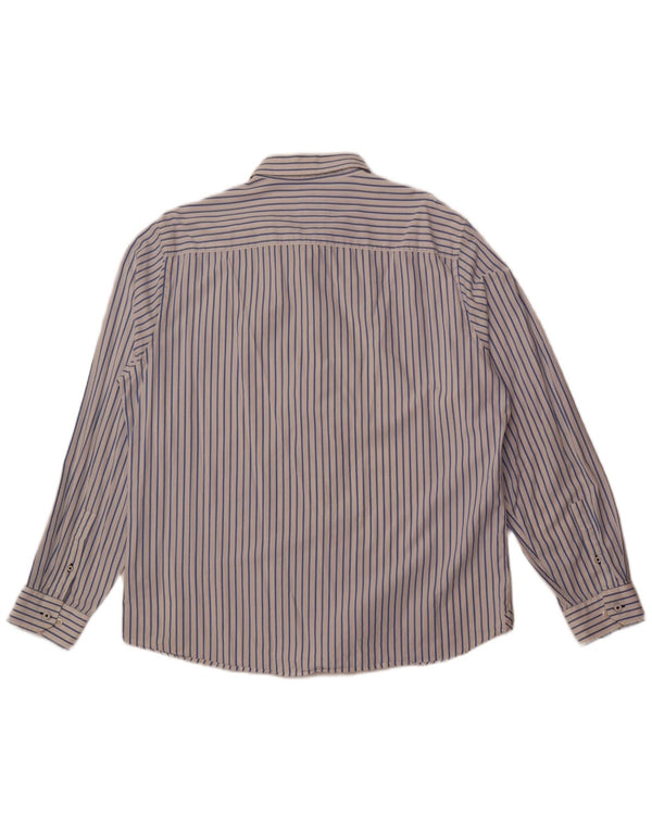 Crew Clothing Camicia slim fit da uomo 2XL cotone a righe bianche