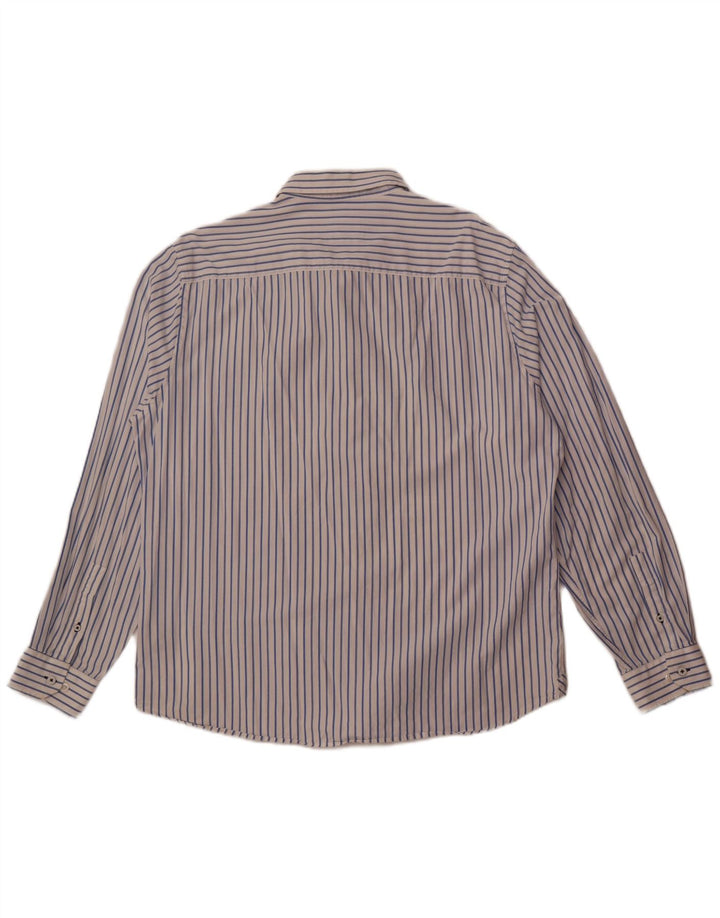 Crew Clothing Camicia slim fit da uomo 2XL cotone a righe bianche