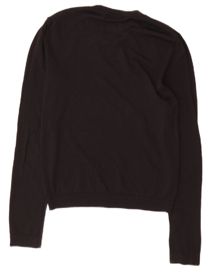 Maglione maglione girocollo da donna Zara UK 10 piccolo nero
