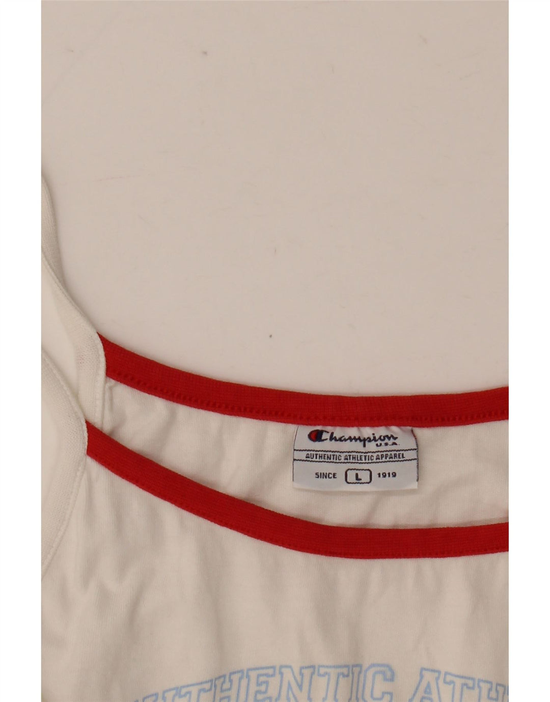 Canotta grafica corta da donna Champion UK 14 Large Off White Colourblock
