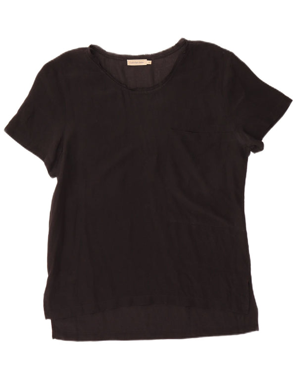 Top camicetta da donna Calvin Klein Jeans UK 14 medio nero