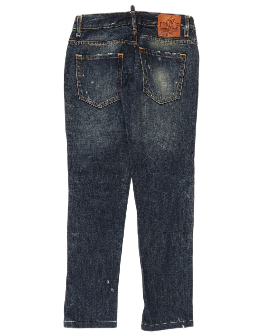 Jeans slim effetto consumato da donna Dsquared2 IT 38 XS W28 L29 cotone blu