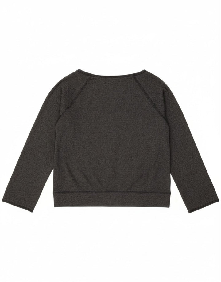 MOSSIMO Womens Top Long Sleeve UK 12 Medium Grey