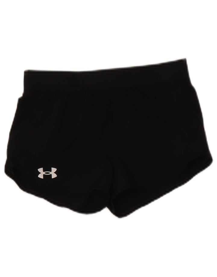 Pantaloncini sportivi Under Armour per ragazze 9-10 anni in poliestere nero