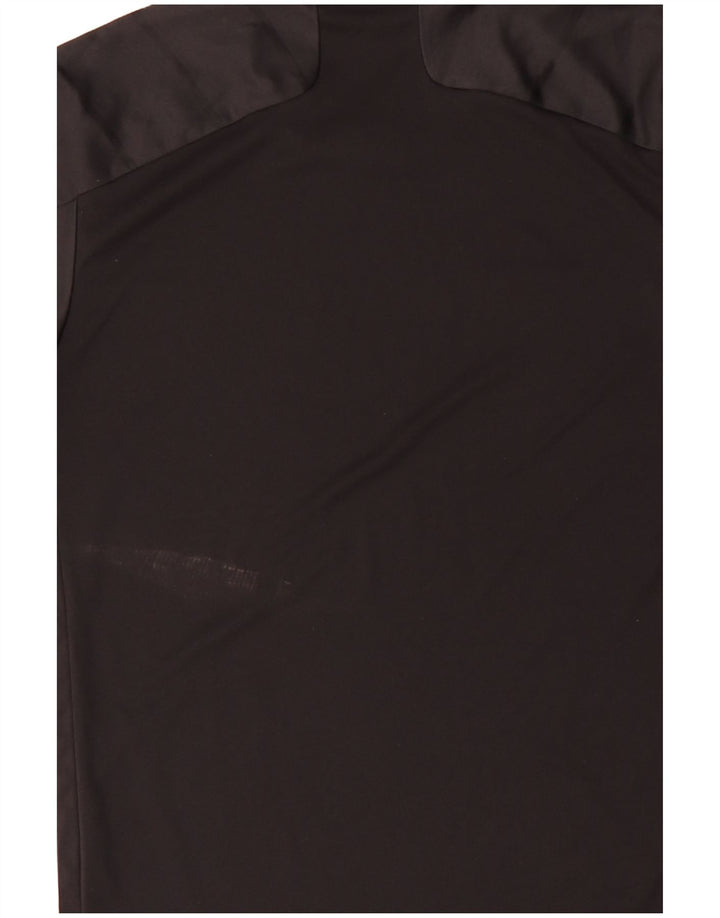 T-shirt Adidas Aeroready da uomo Top medio poliestere gessato nero