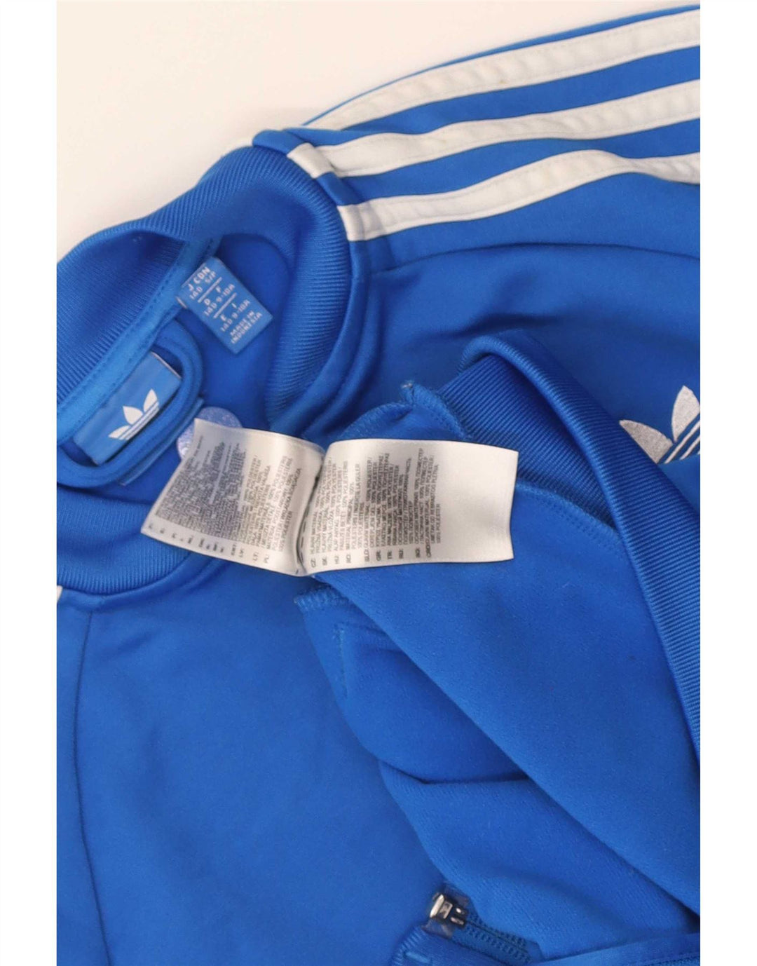 Giacca Top della tuta da ragazzo Adidas 9-10 anni in poliestere blu