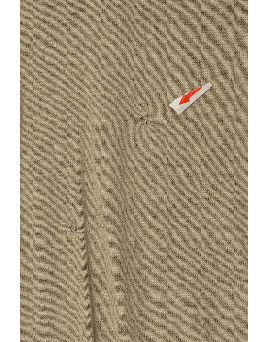 Maglione da uomo con zip e collo Calvin Klein in cotone screziato beige medio