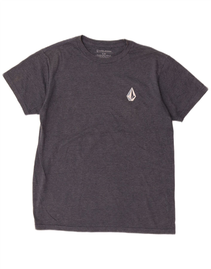 T-shirt grafica da uomo Volcom Top in cotone blu navy medio