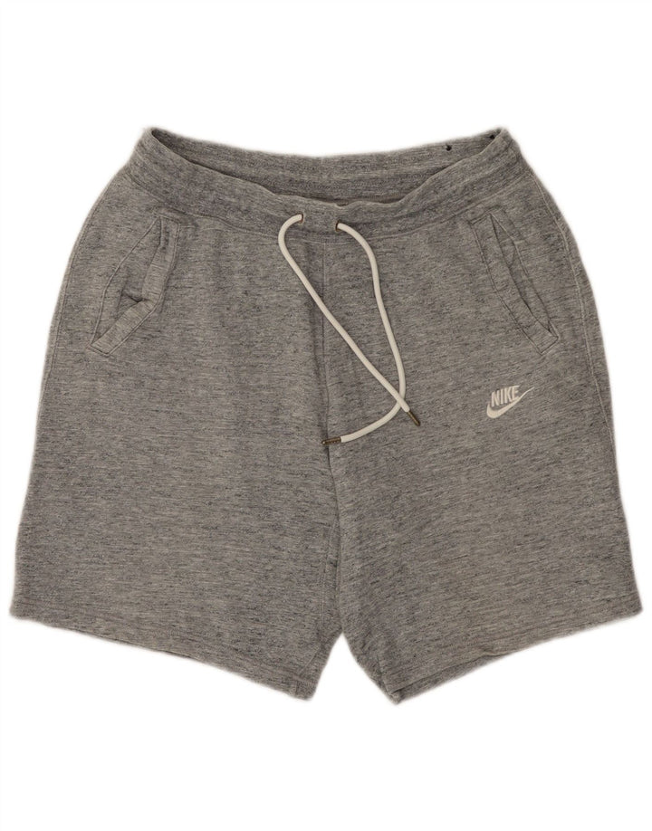 Pantaloncini sportivi da uomo Nike Large in cotone chiazzato grigio