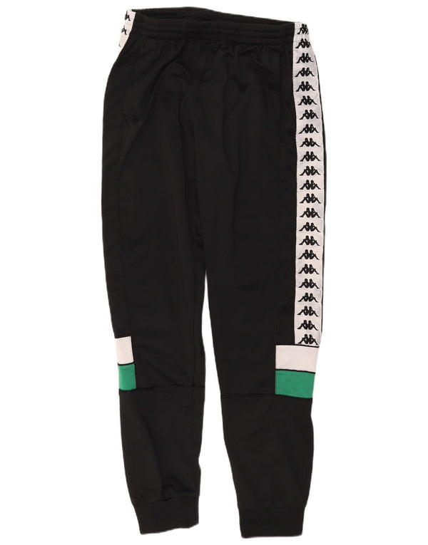 Pantaloni da tuta con grafica Kappa da uomo Joggers XL Nero Colourblock
