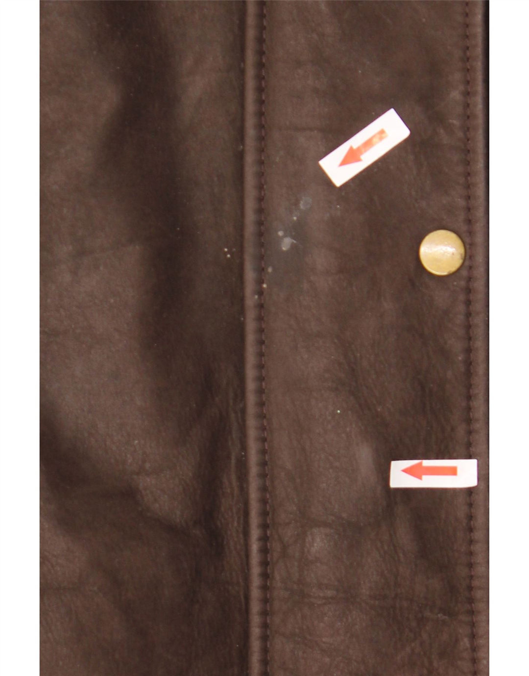 Giacca in pelle oversize da donna Olly & Co UK 12 Marrone medio