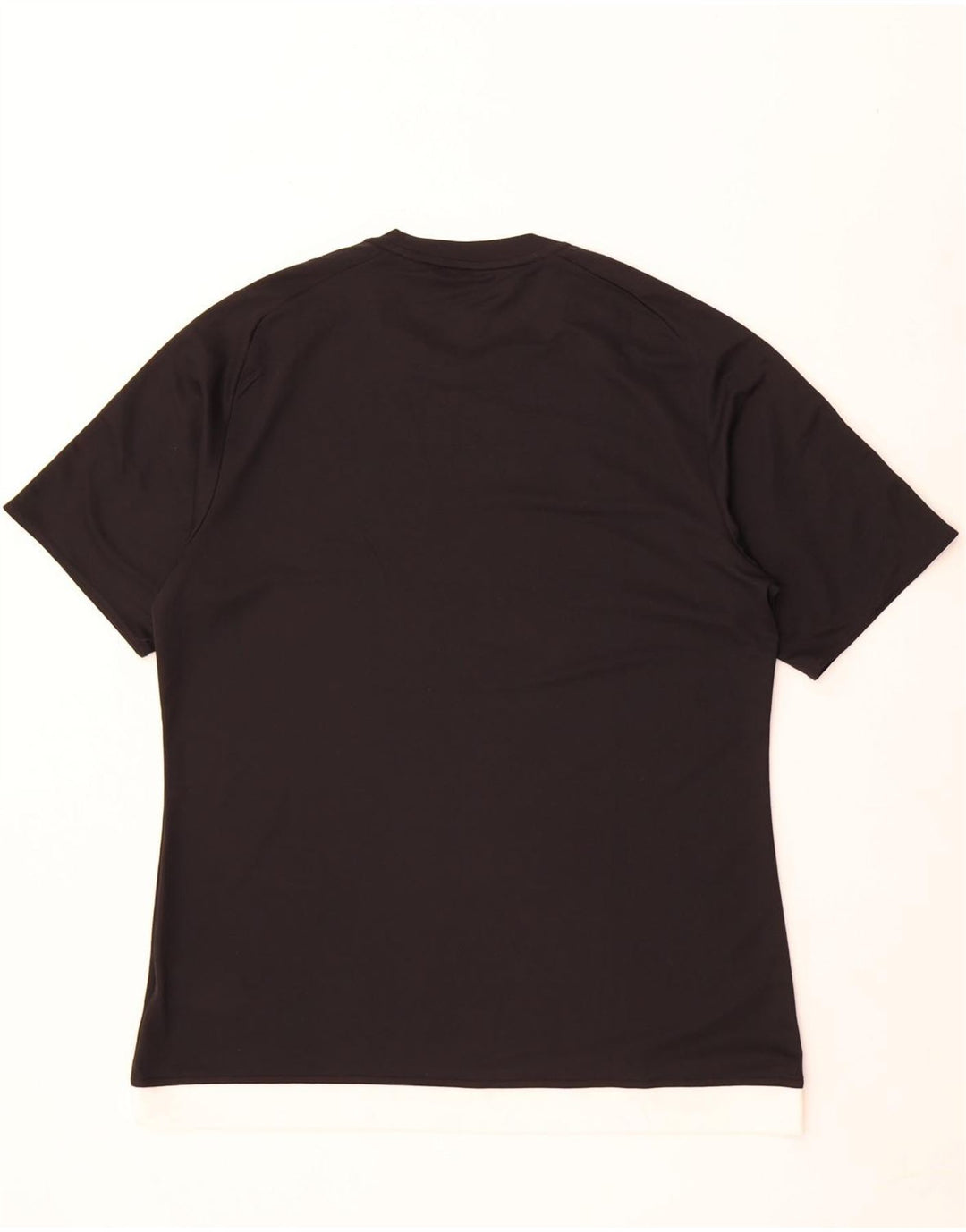 T-shirt Adidas Climalite da uomo, grande, in poliestere color block nero
