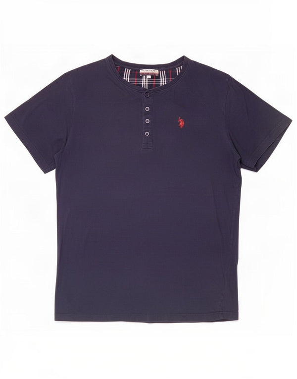 Polo Assn. T-shirt da uomo Top XL in cotone blu navy