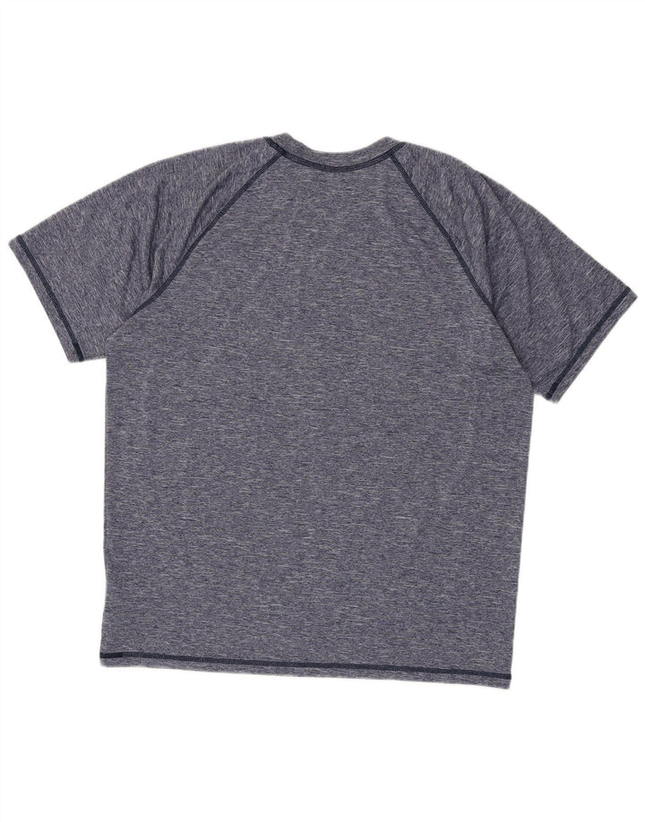 T-shirt Nike Dri Fit da uomo, taglia grande, in poliestere screziato blu navy