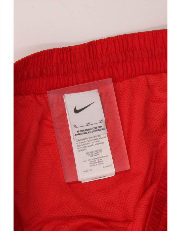 Pantaloncini da bagno con grafica NIKE da uomo XL rosso poliestere