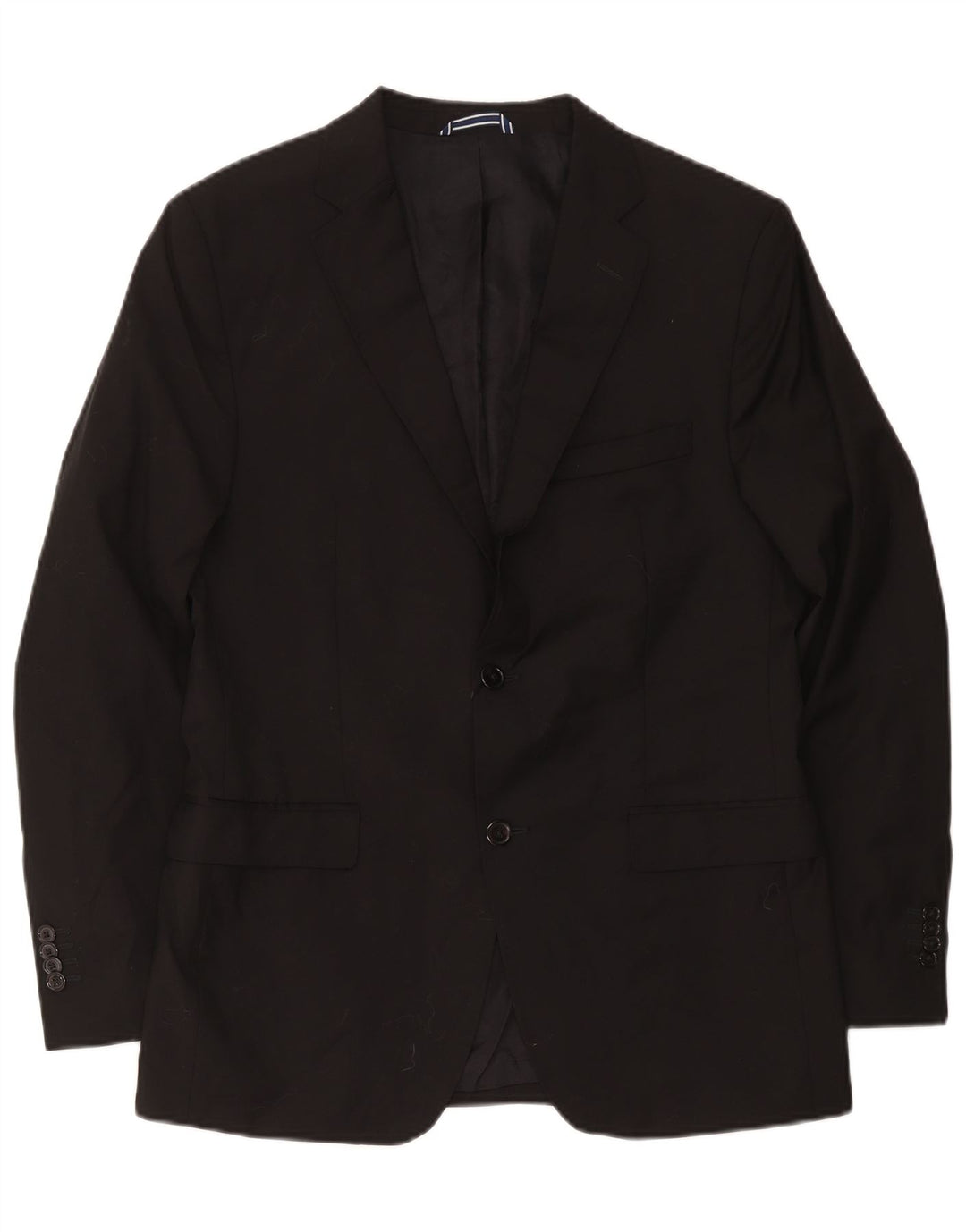 Giacca blazer da uomo a 2 bottoni Massimo Dutti EU 54 XL lana nera