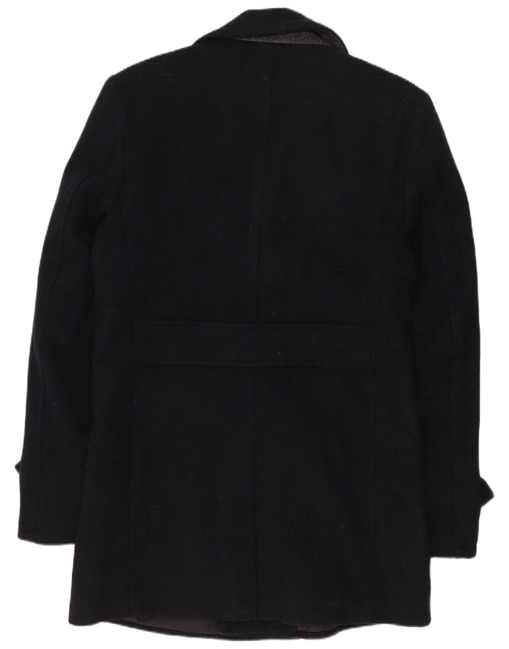Cappotto da marinaio da uomo Angelo Litrico UK 36 piccolo in lana blu navy