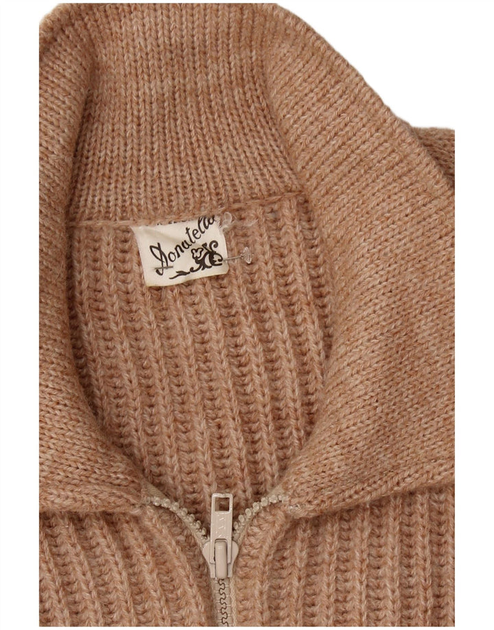 Maglione cardigan da donna Donatella UK 18 XL Marrone