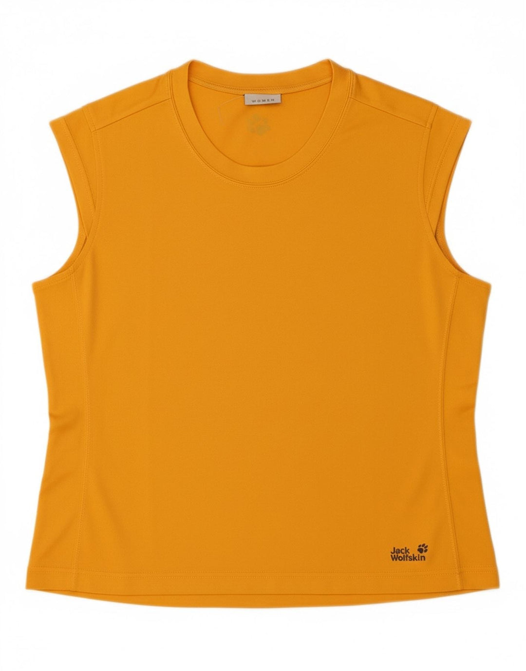 JACK WOLFSKIN Womens Vest Top UK 14 Large Yellow