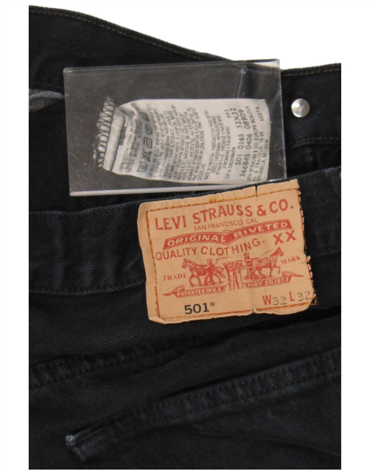 LEVI'S Jeans dritti da uomo 501 W32 L32 cotone blu navy