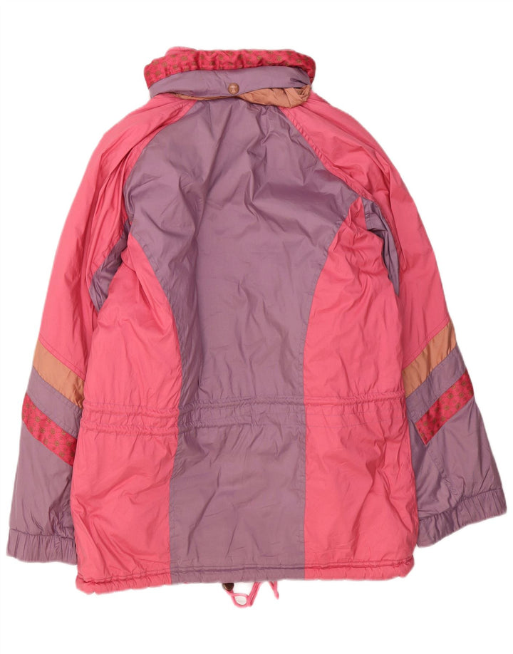 Giacca da sci da donna Diadora Loose Fit UK 14 Poliestere color block rosa medio