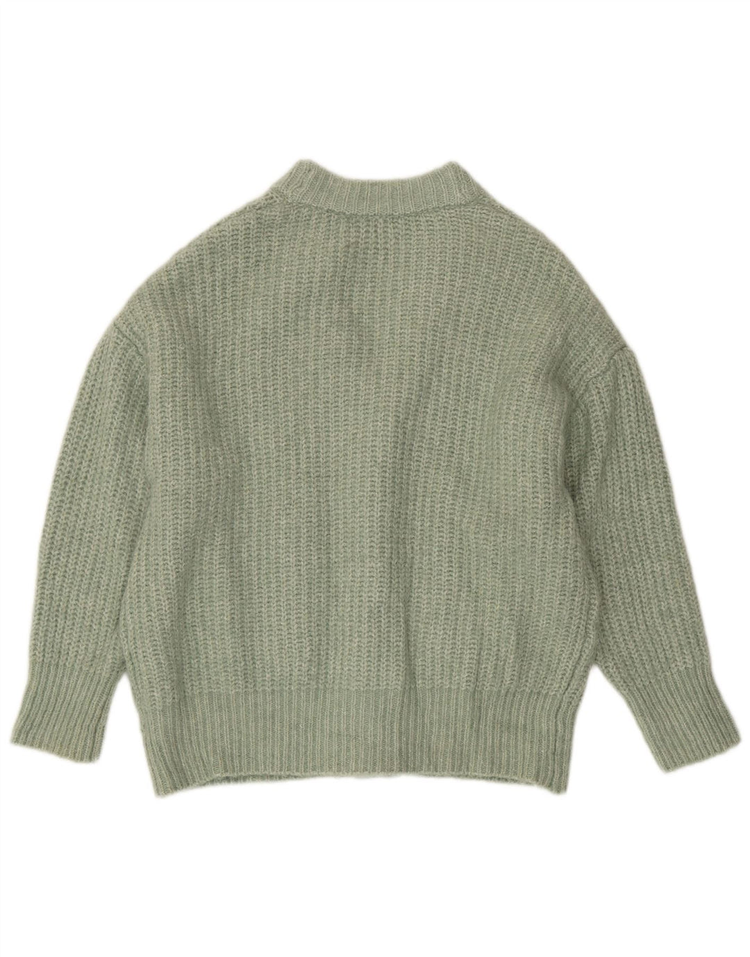 Maglione cardigan oversize da donna Zara UK 14 verde medio