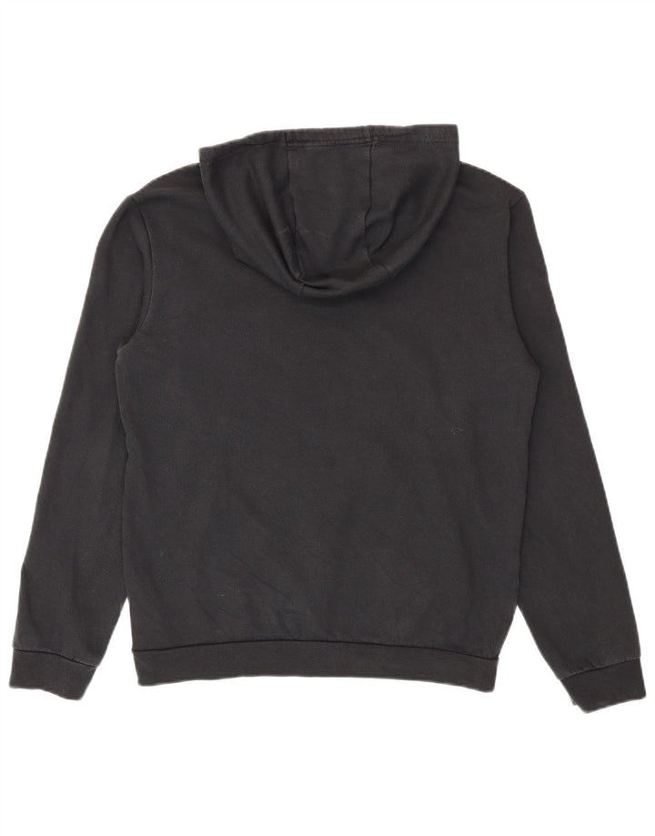 Felpa con cappuccio da uomo Adidas Small in cotone nero
