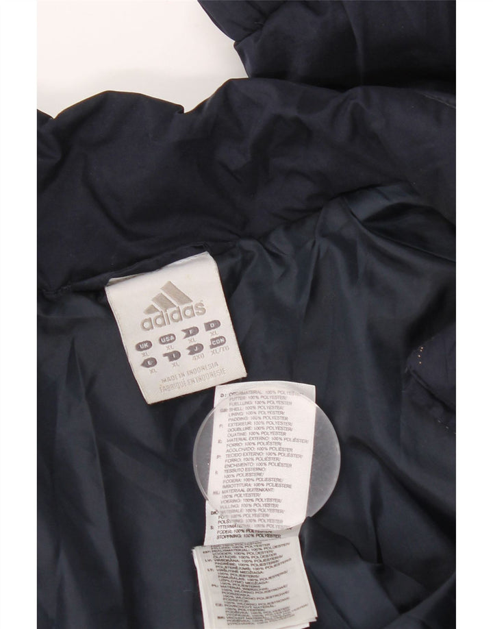 Giacca imbottita da uomo Adidas UK 42 XL poliestere blu navy