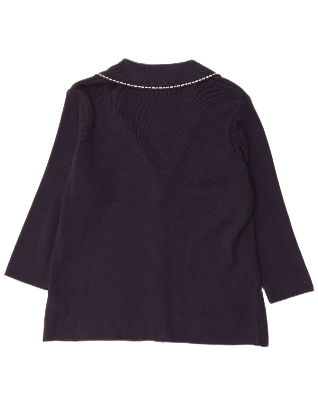 Maglione cardigan Marks & Spencer da donna Per Una UK 16 grande blu navy
