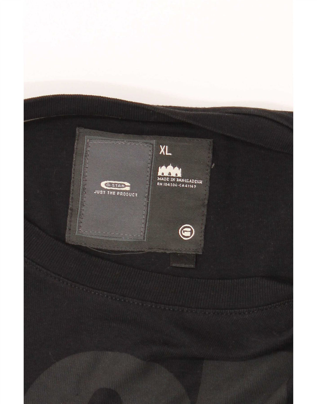 Top grafico da uomo G-Star manica lunga XL Nero