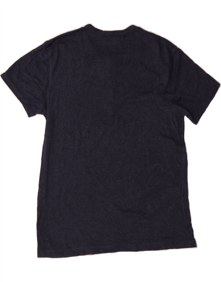 J. CREW Mens T-Shirt Top Large Navy Blue Cotton Vintage J. Crew and Second-Hand J. Crew from Messina Hembry 