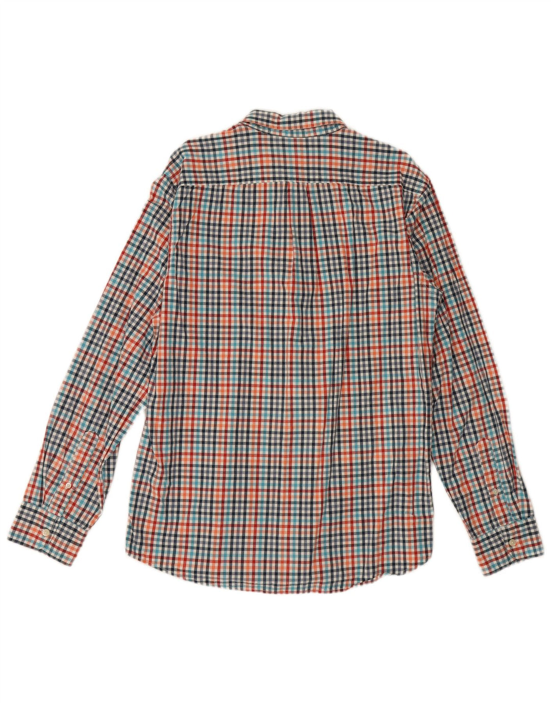 Gap Camicia da uomo slim fit grande in cotone a quadretti multicolore