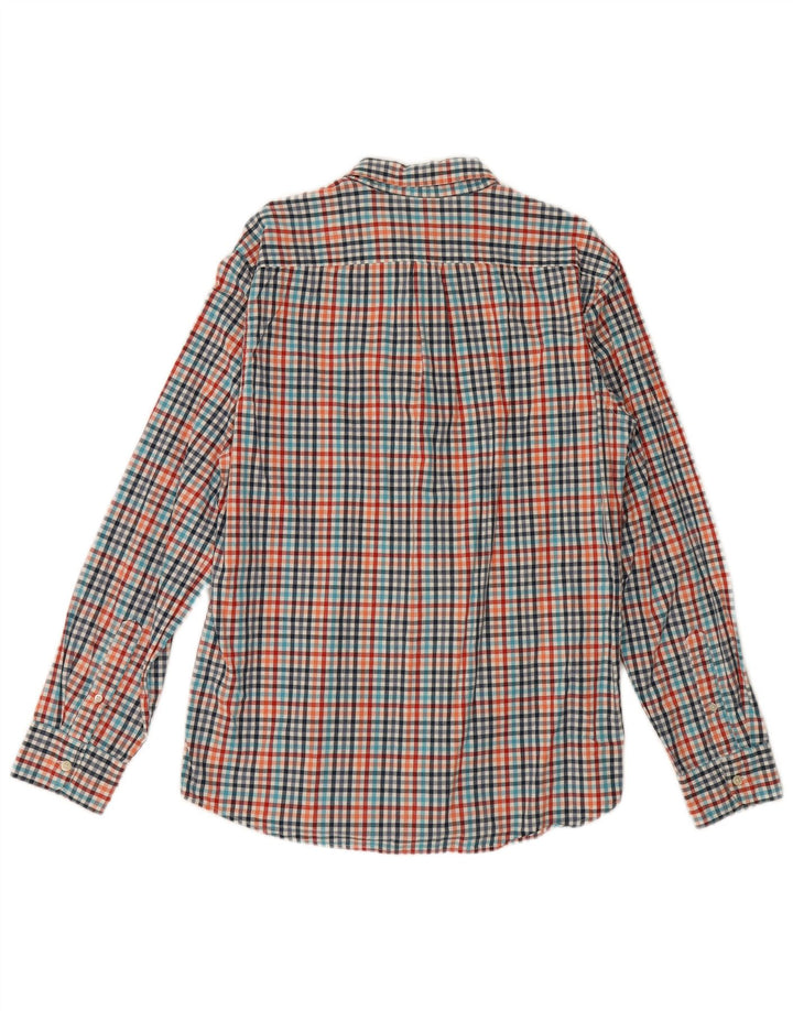 Gap Camicia da uomo slim fit grande in cotone a quadretti multicolore