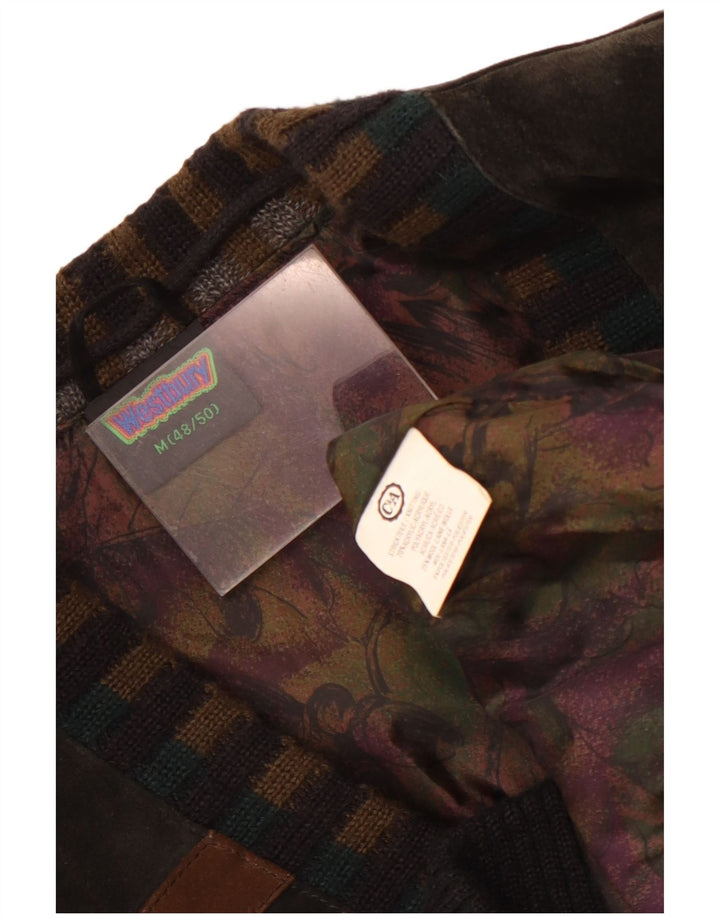 Maglione cardigan da uomo WESTBURY EU 48/50 Acrilico Chevron marrone medio