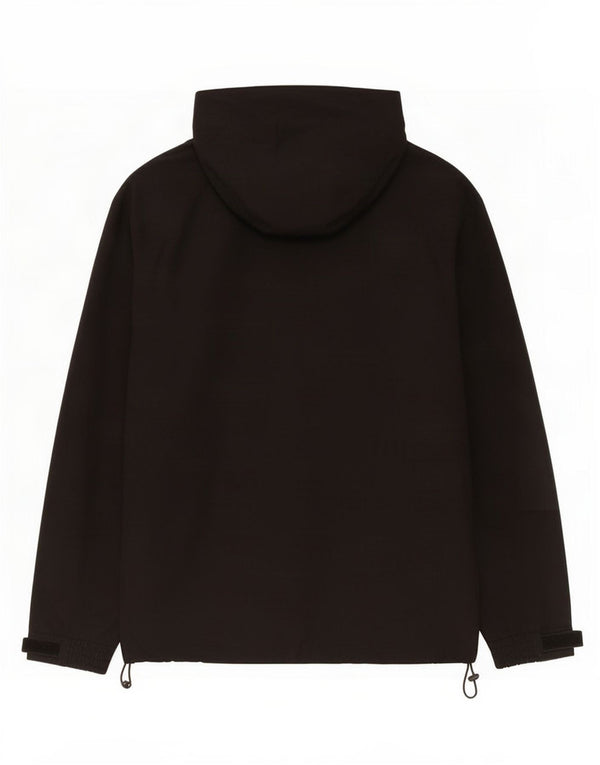 Giacca antipioggia da uomo con cappuccio grafico Helly Hansen UK 40 grande poliestere nero