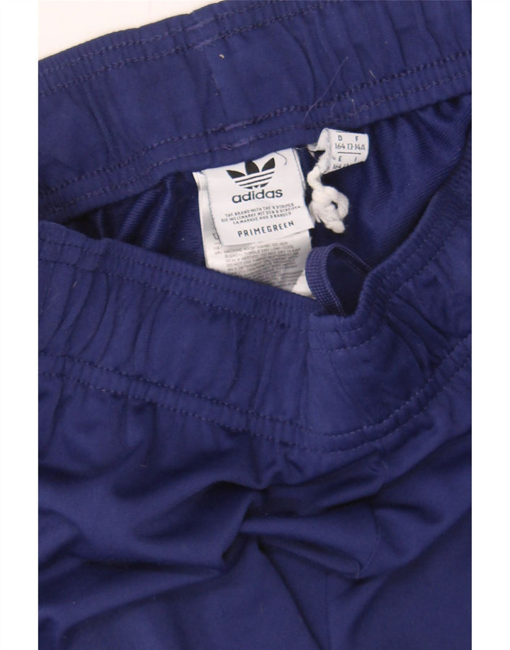 ADIDAS Boys Sport Shorts 13-14 Years Navy Blue Polyester Vintage Adidas and Second-Hand Adidas from Messina Hembry 