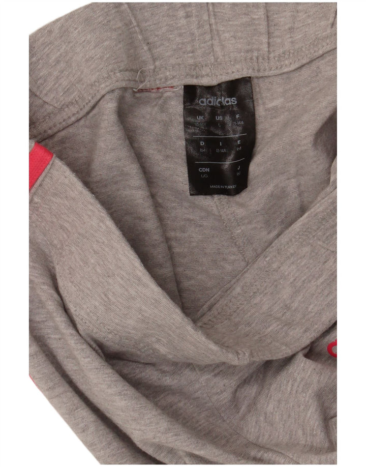 Leggings Adidas Bambina 13-14 Anni Grigio Chiazzato