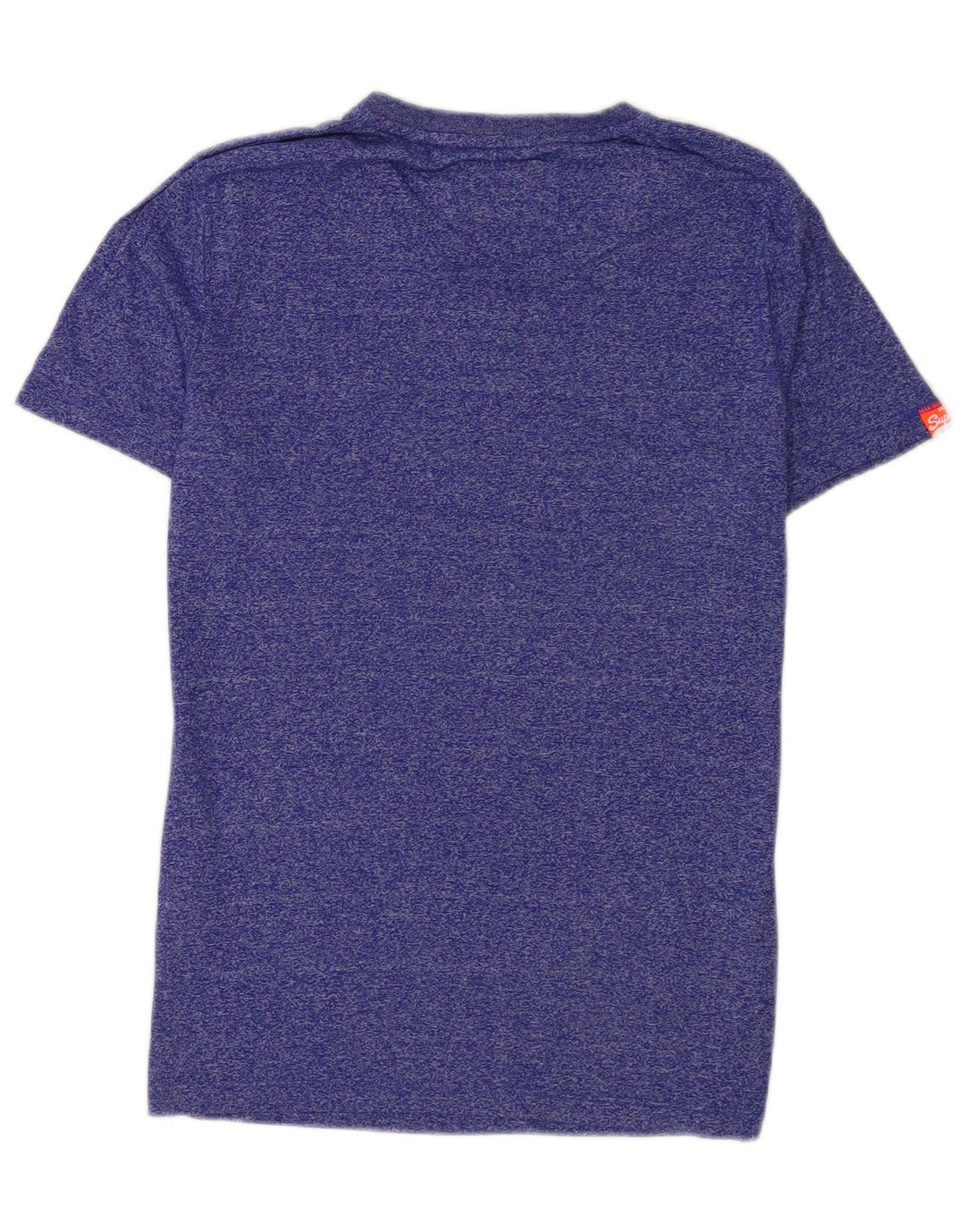 T-shirt da uomo Superdry Top Small in cotone chiazzato blu
