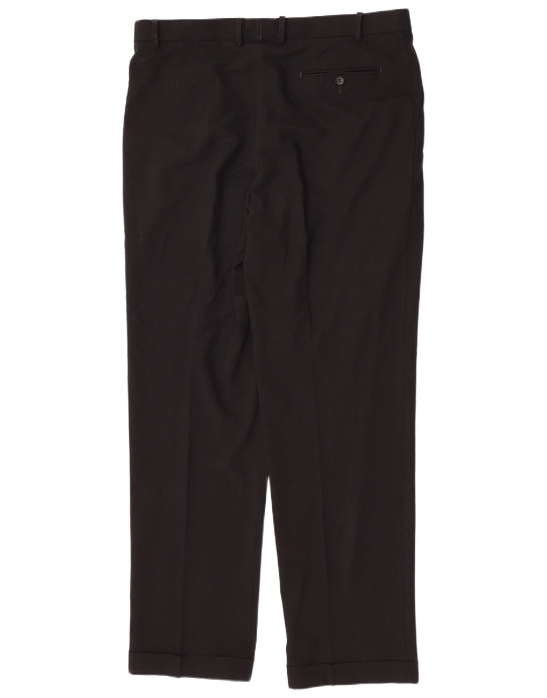 Pantaloni da abito regolari da uomo Marks & Spencer W38 L33 poliestere nero