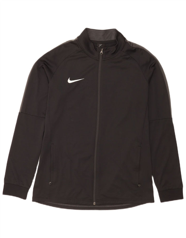Giacca da tuta da uomo Nike, giacca sportiva grande in poliestere nero