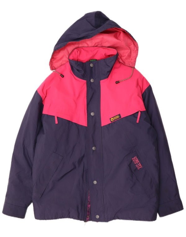 Giacca da sci con cappuccio da uomo Ciesse Piumini IT 48 Medium Blu Navy Colourblock