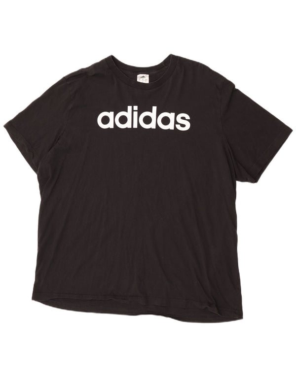 T-shirt grafica da uomo Adidas Top 2XL cotone nero