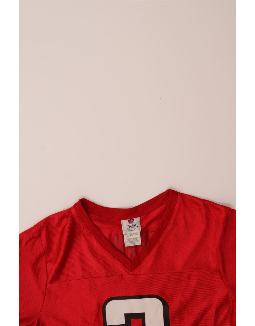 NFL Womens Cleveland Browns Graphic T-Shirt Top UK 14 Medium Red Polyester Vintage NFL and Second-Hand NFL from Messina Hembry 
