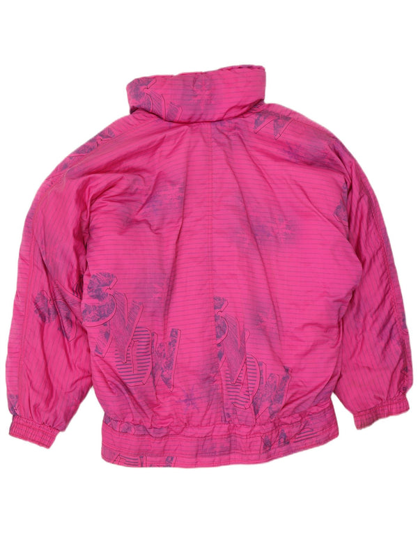 Giacca da sci oversize con grafica da donna Etirel EU 40 Medium Pink Striped