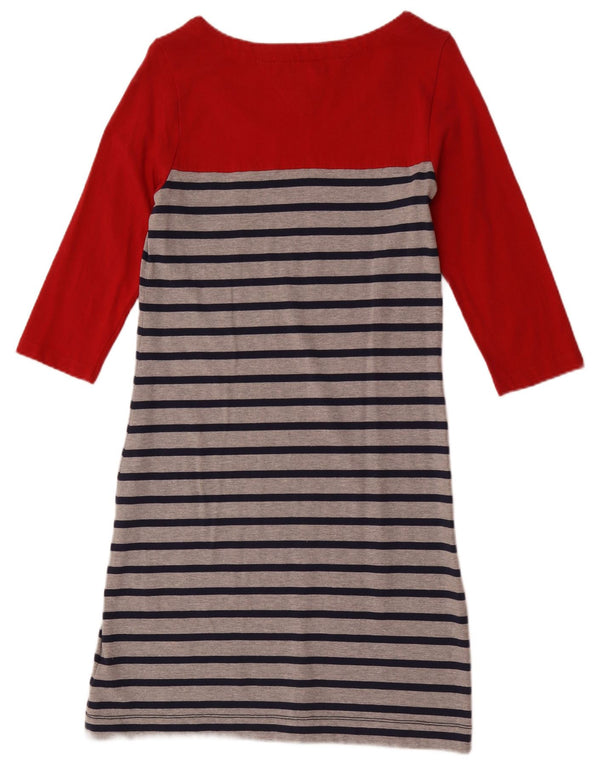 Abito basic da donna con maniche a 3/4 Tommy Hilfiger UK 12 a righe rosse medie